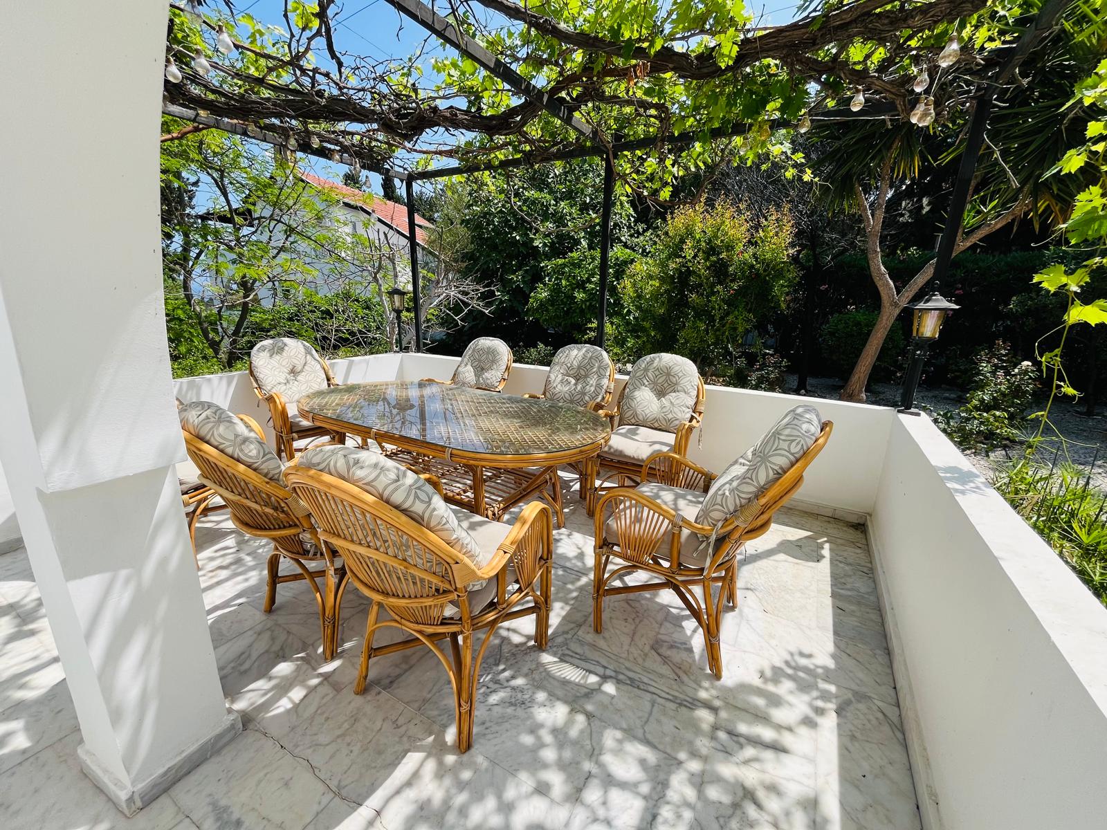 10. terrace off kitchen Pre 74 Substantial 4 Bedroom, 4 Bathroom Villa With Heated Swimming Pool