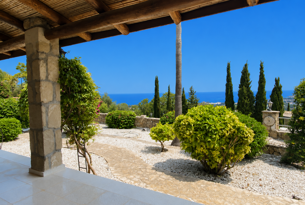 Stunning Turkish Title 4 Bedroom Villa With Spectacular Sea & Mountain Views In Lapta