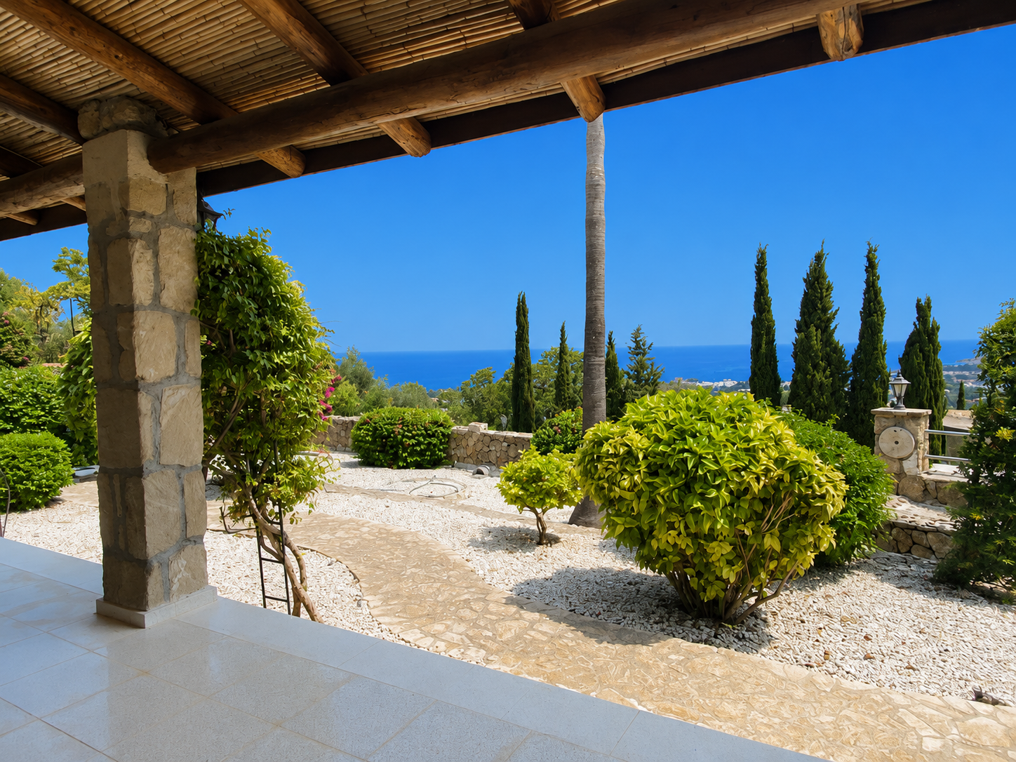 Stunning Turkish Title 4 Bedroom Villa With Spectacular Sea & Mountain Views In Lapta