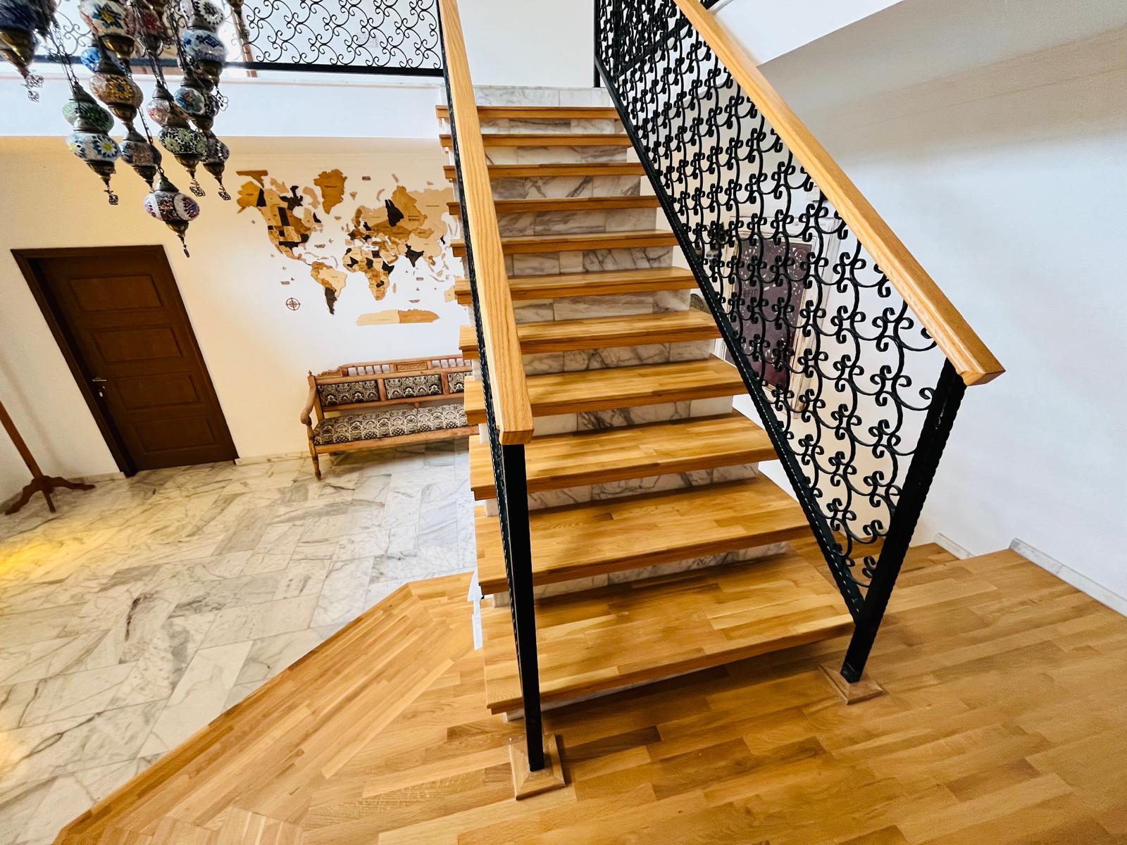 12. staircase Pre 74 Substantial 4 Bedroom, 4 Bathroom Villa With Heated Swimming Pool