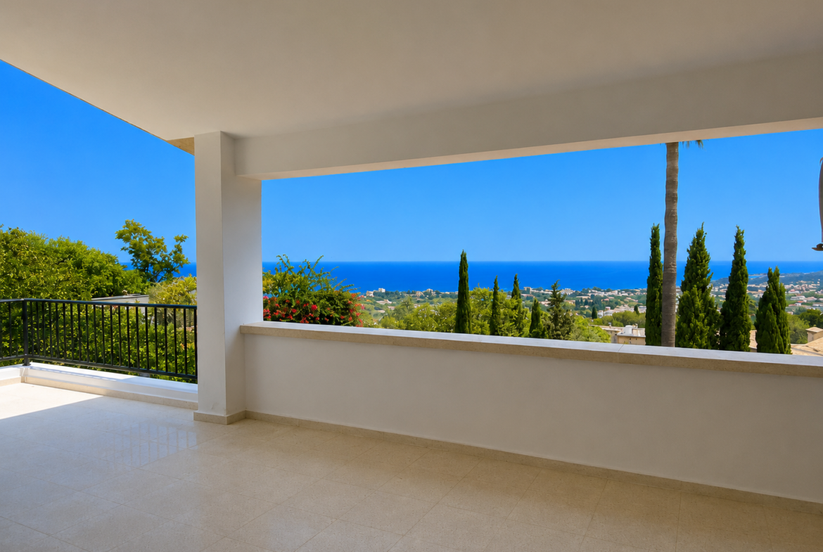 Stunning Turkish Title 4 Bedroom Villa With Spectacular Sea & Mountain Views In Lapta